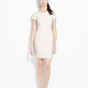 Ann Taylor Doubleweave Button Back Dress
